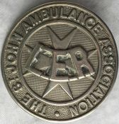 c1910 London Electric Railways (Underground) St John Ambulance Association CAP or ARMBAND BADGE,