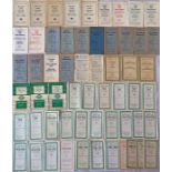 Quantity (58) of London Transport TIMETABLE LEAFLETS from the 1940s/50s/60s including 'Buses for