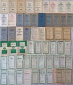 Quantity (58) of London Transport TIMETABLE LEAFLETS from the 1940s/50s/60s including 'Buses for