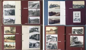 2 albums of loose-mounted PHOTOGRAPHS compiled by the late Alan A Jackson, historian & transport