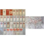Quantity of London Underground, mainly pocket, MAPS from the 1930s-1970s, including Beck issues, a