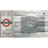 1924 London Underground POCKET MAP of the Electric Railways of London "What to see and how to