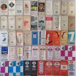 Quantity (50) of London Transport & predecessors LEAFLETS & POCKET MAPS from the 1920s-70s including