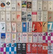 Quantity (50) of London Transport & predecessors LEAFLETS & POCKET MAPS from the 1920s-70s including
