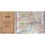 1926 London Underground 'Guide to Underground Travel' POCKET BOOKLET with card cover 'To and From