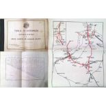 1905 'TABLE OF DISTANCES BETWEEN STATIONS on the South Eastern and Chatham Railway'. 17 pages of