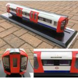 Large-scale MODEL of a London Underground Victoria Line 2009-Stock driving motor car. Produced by