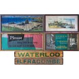 Selection (4) of framed & glazed RAILWAY CARRIAGE PRINTS comprising c1965 Southern Region '