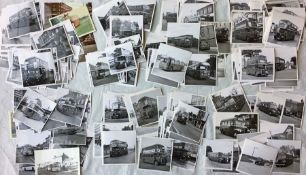 Considerable quantity (c275) of b&w (mainly) PHOTOGRAPHS of London buses, most believed to have been