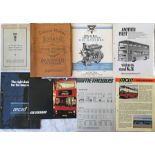 Selection of bus manufacturers' MANUALS & BROCHURES etc comprising 1930s Service Manual for
