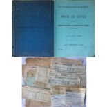 1930 Metropolitan Railway hard-cover BOOK OF RATES applicable to Merchandise by Passenger Train from