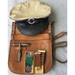 London Transport bus conductor's leather CASH BAG in good, used condition and complete with BUDGET