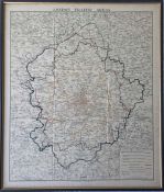 1930s London Transport MAP 'London Traffic Areas' with the London Passenger Traffic, London