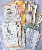 Large quantity (c120) of 1950s/60s BUS TIMETABLE etc LEAFLETS from a very wide range of UK operators