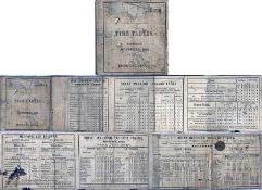 1863 Metropolitan Railway TIMETABLES LEAFLET for the original service from Paddington to