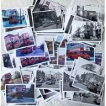 Large quantity (approx 275) of London trolleybus & bus PHOTOGRAPHS, mixture of b&w and colour,