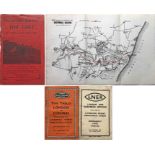 1911 (May-July) Southwold Railway TIME TABLE BOOKLET, including fold-out map of the line. This