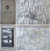 1921 Brighton Corporation Tramways OFFICIAL TRAMWAY GUIDE with fold-out system map. Plus c. early