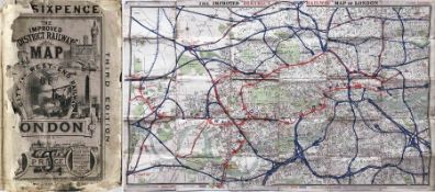 "The Improved 'District Railway' MAP of London", 3rd edition, dated 1882. An early issue from this