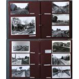 Large album of loose-mounted PHOTOGRAPHS compiled by the late Alan A Jackson, historian &