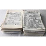 Very large quantity (1000+) of London Transport BUS STOP PANEL TIMETABLES for a wide variety of