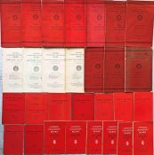Large quantity (29) of London Transport ANNUAL REPORTS & ACCOUNTS for the years 1934-47 (1935-38