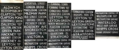 1970 London Transport DESTINATION BLIND for an RT or Routemaster coded 'NN' (ultimate