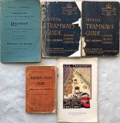 Early London Tramway publications comprising 1907 Borough of Wimbledon REPORT on Tramways in the