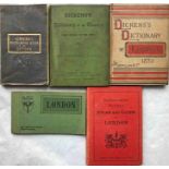 Selection of mainly Victorian GUIDEBOOKS etc comprising 1851 Limbird's Handbook Guide to London (