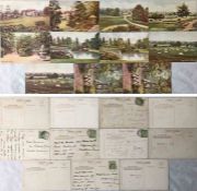 Selection (11) of 1907/1910 Hampstead Tube POSTCARDS 'The Last Link' comprising seven from the 1st