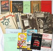 Bundle of mainly London-related BOOKLETS & MAGAZINES including c1910 'Round & About London by Tram',