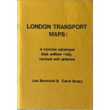 BOOKLET 'London Transport Maps - a concise catalogue' by Burwood & Brady, the definitive,