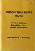 BOOKLET 'London Transport Maps - a concise catalogue' by Burwood & Brady, the definitive,