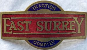 East Surrey Traction Company Ltd CAP BADGE as issued to bus drivers and conductors in the 1920s