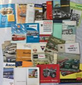 Quantity (32) of 1950s/60s bus/coach MANUFACTURERS' BROCHURES & LEAFLETS by Leyland, AEC, Guy,
