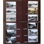 Large album of loose-mounted PHOTOGRAPHS compiled by the late Alan A Jackson, historian &