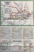c1911 London Underground POCKET MAP printed by Johnson, Riddle & Co Ltd. This edition shows the 3
