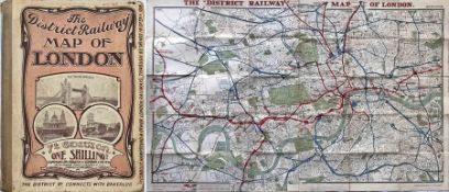 The "District Railway MAP of London', 7th edition, dated 1907. The final edition of a series which