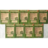 Selection (9) of 1946-47 Crosville Motor Services TIMETABLE BOOKLETS for various areas, all