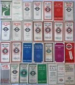Quantity (29) of 1930s London Transport etc LEAFLETS & POCKET MAPS including 1931 (27.4.31) Green