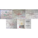 Selection (4) of 1930s London Underground sheet/poster MAPS comprising early 30s quad-royal