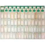 Large quantity (69) of 1950s London Transport Green Line Coaches TIMETABLE LEAFLETS for individual