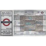 1924/5 London Underground POCKET MAP of the Electric Railways of London "What to see and how to
