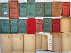 Quantity (24) of 1910s-1930s STREET MAPS & PLANS of London Boroughs and towns near London, many