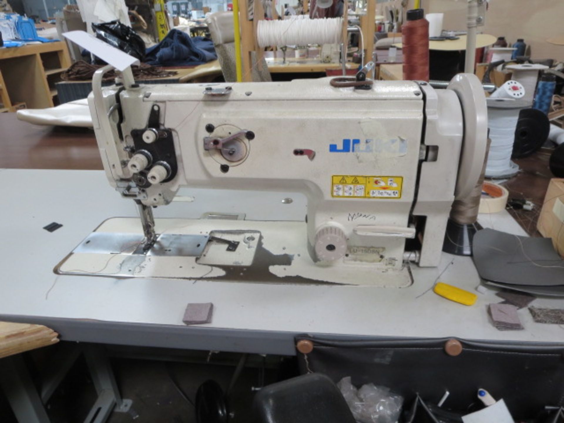 Juki Sewing Machine, model LU-1508N, Includes Contents of Sewing Station