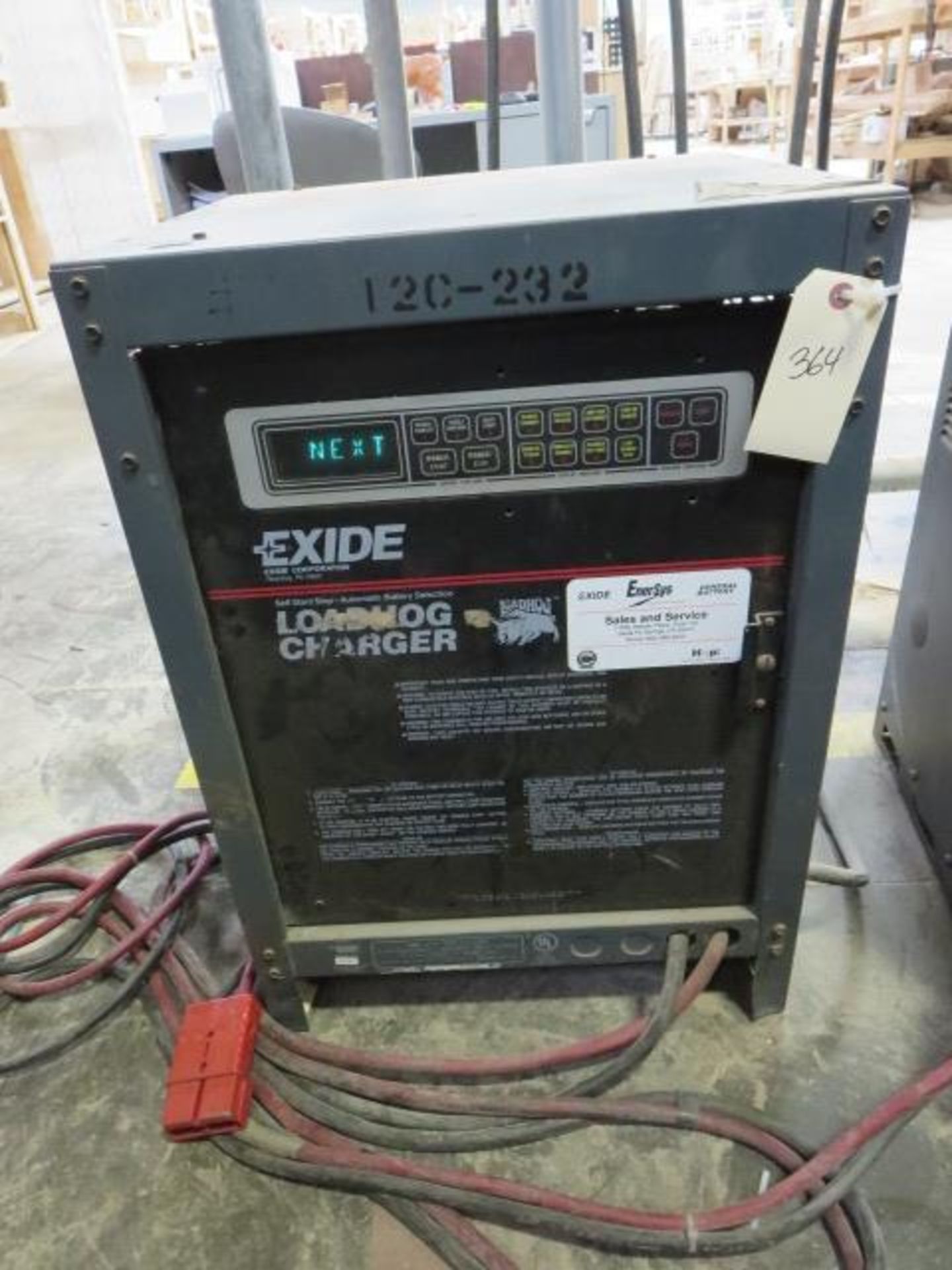 Exide Loadhog Forklift Charger, 480V Input, 24V Output, model LH1-12-850