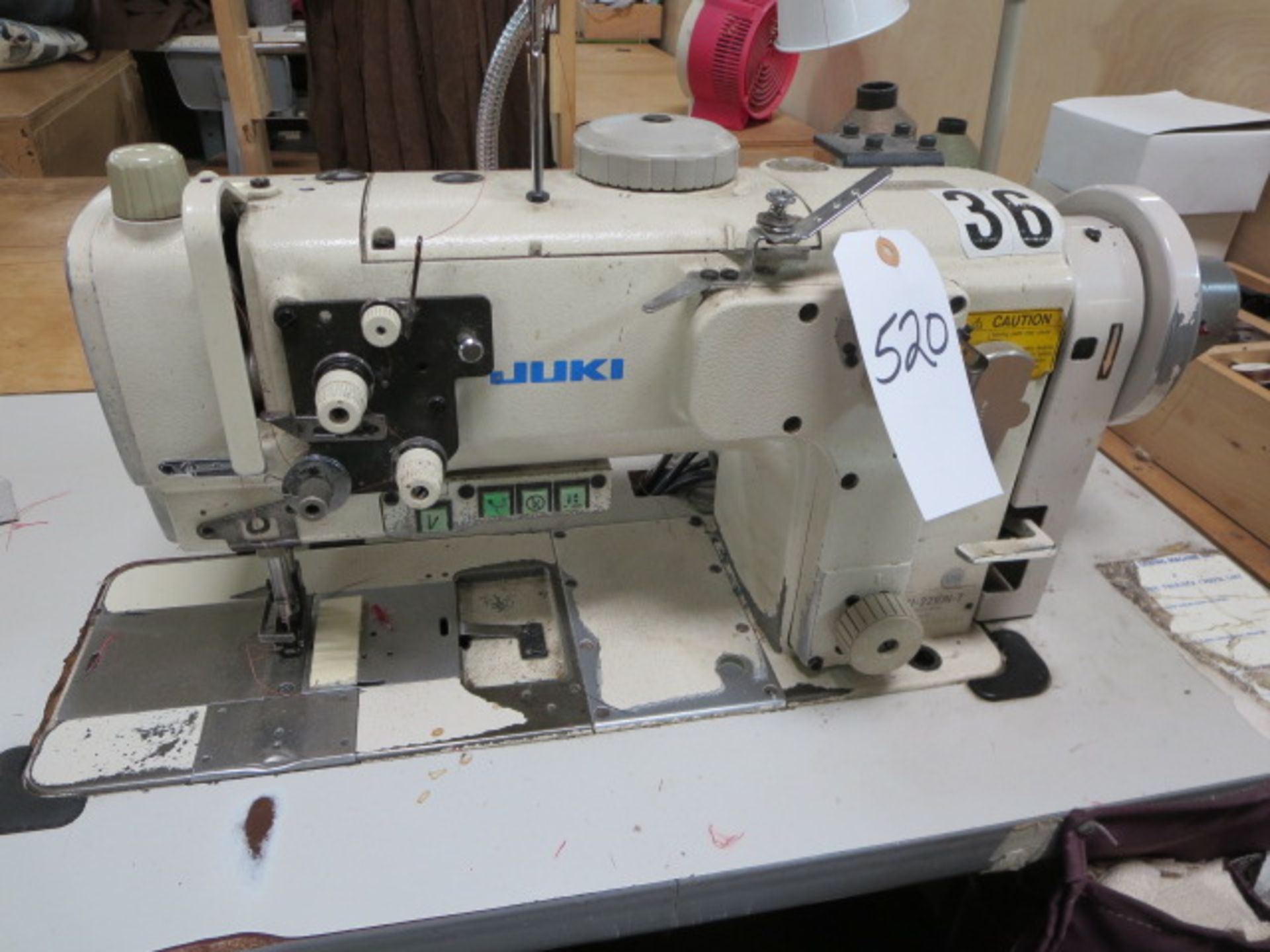 Juki Sewing Machine, model LU-2210N-7, Includes Contents of Sewing Station