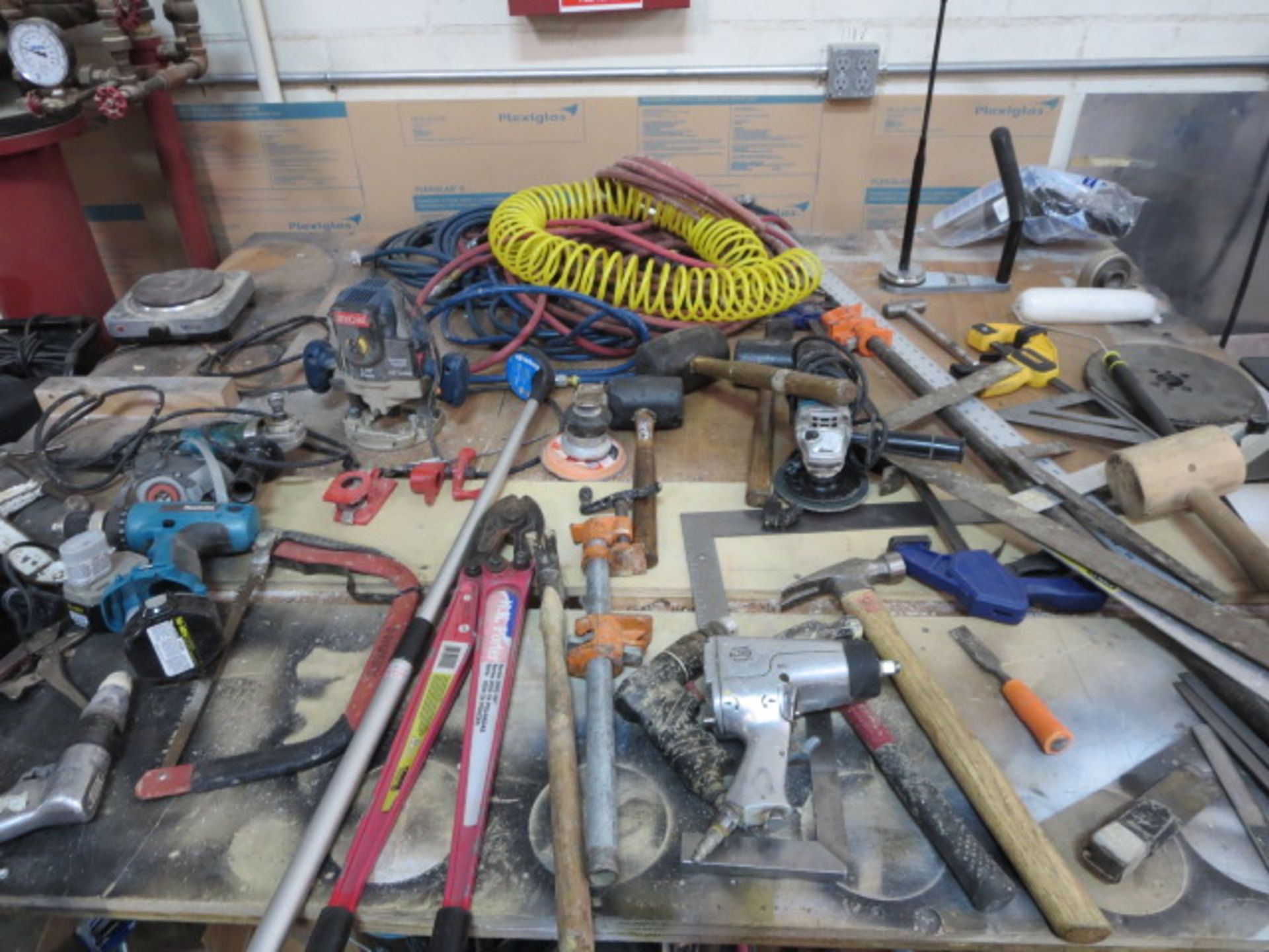 Lot of Assorted Hand Tool and Work Table, Approx 50pcs - Image 2 of 3