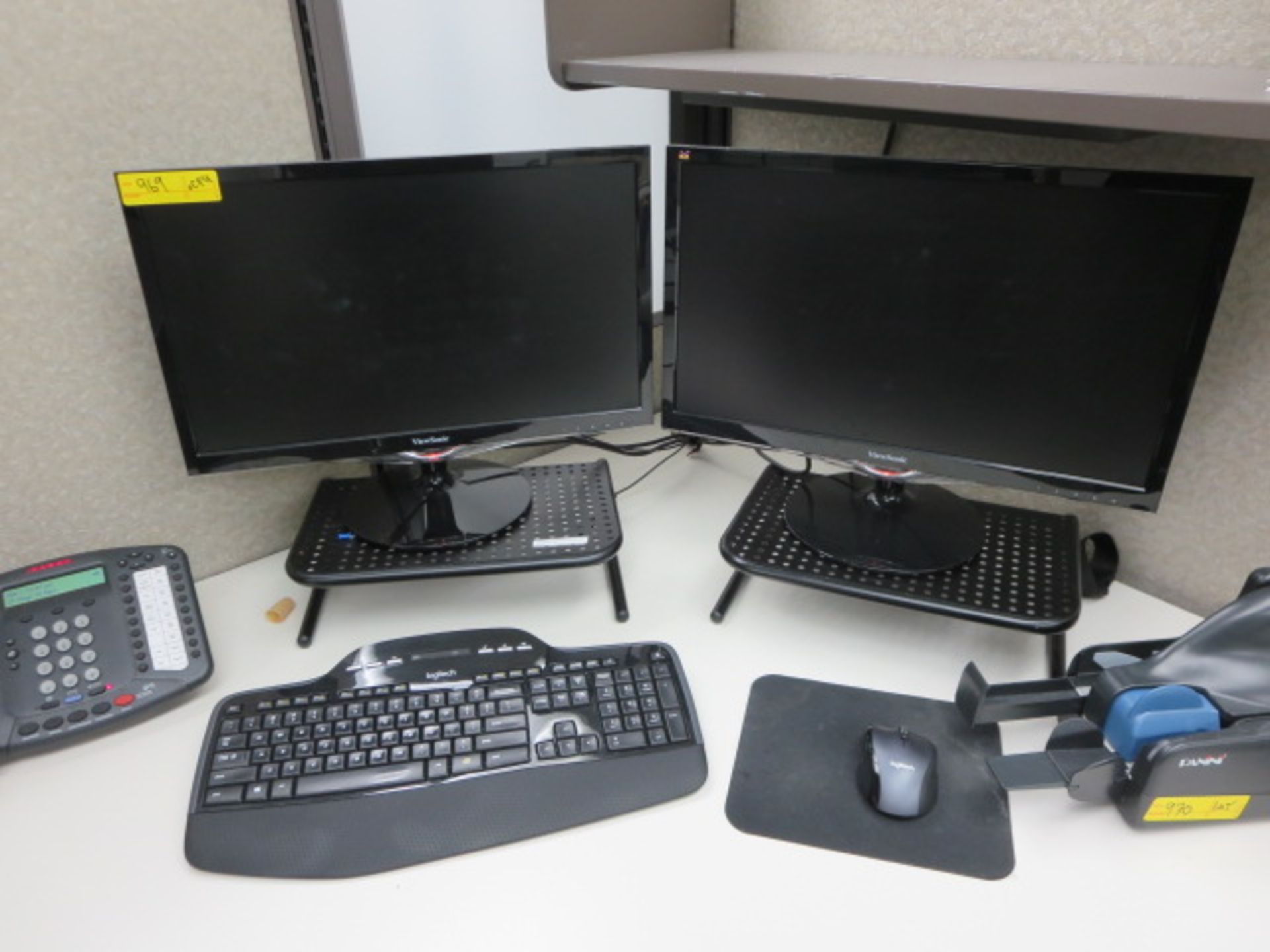 HP Elite Desk CPU, with (2) Viewsonic 22in. Monitors - Image 2 of 2