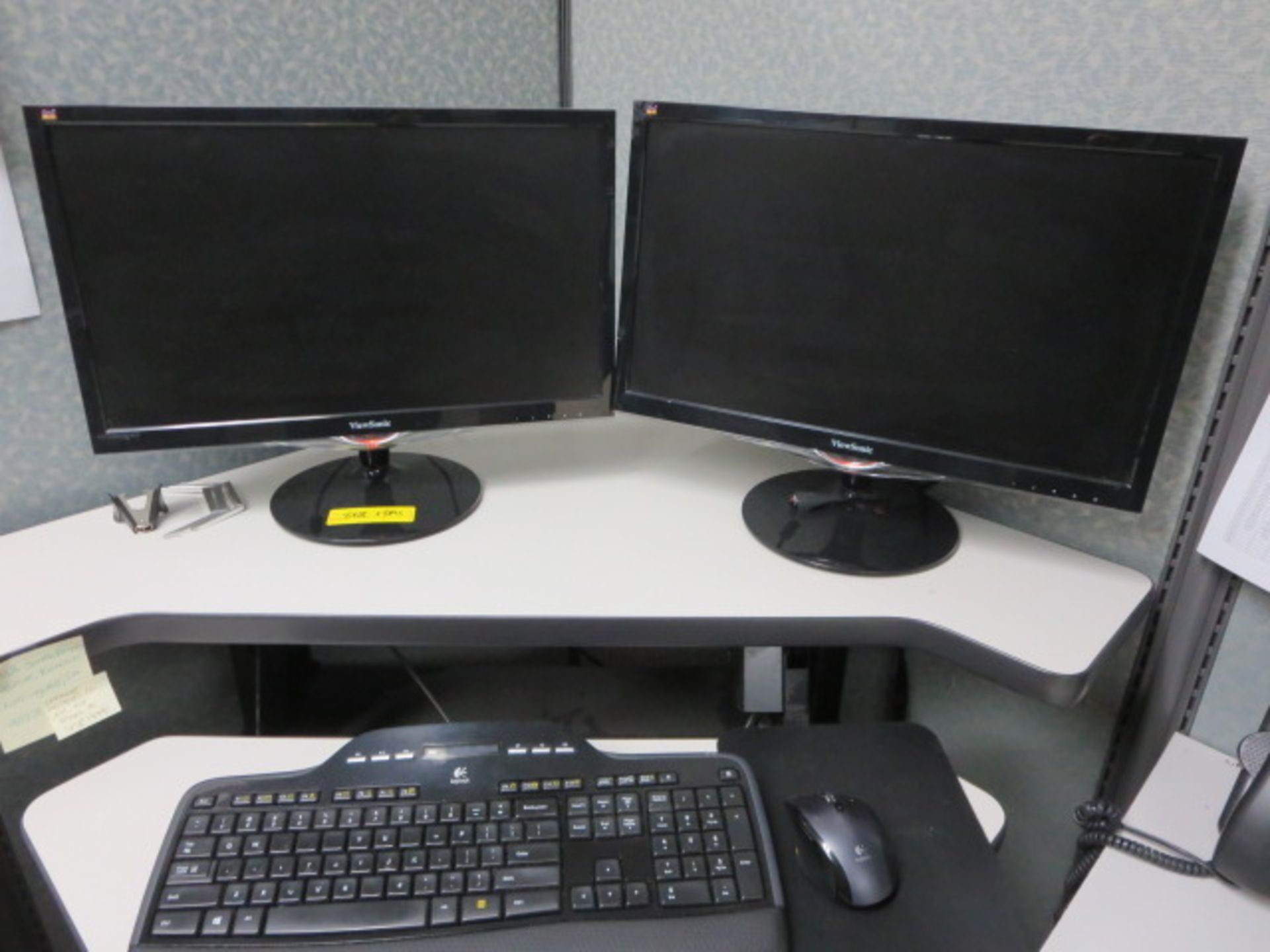 HP Compaq CPU, with (2) Viewsonic 22in. Monitors - Image 2 of 2